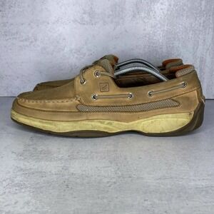 Sperry Men's 2 Eye Boat Shoe Mens Top Sider Lanyard Tan US Size 12M